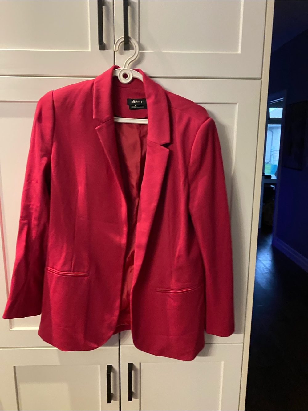 Reitmans Bright Pink Women's Single-Breasted Blazer- worn once!
